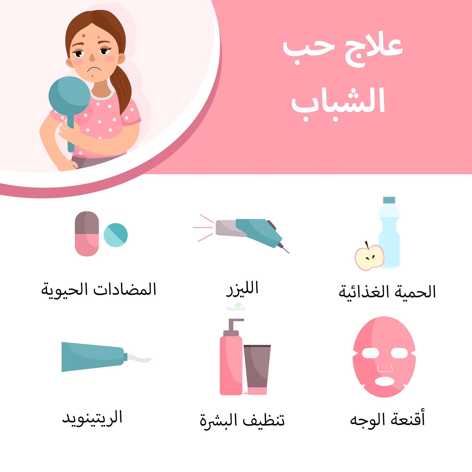 علاج حب الشباب بطرق طبيعية واسبابه , حب الشباب أسبابه وطرق علاجه