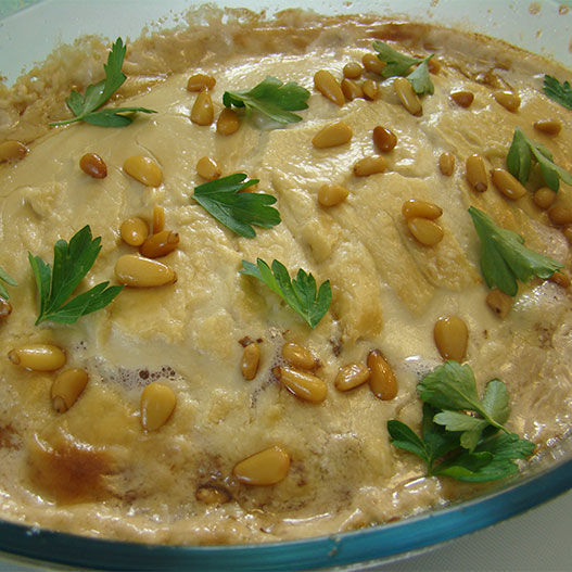 طريقة السمك بالفرن بالطحينه - وصفة جديدة لاولادك تعملي بيها احلي سمك 23234Baked Fish With Sesam Seeds Paste Sauce