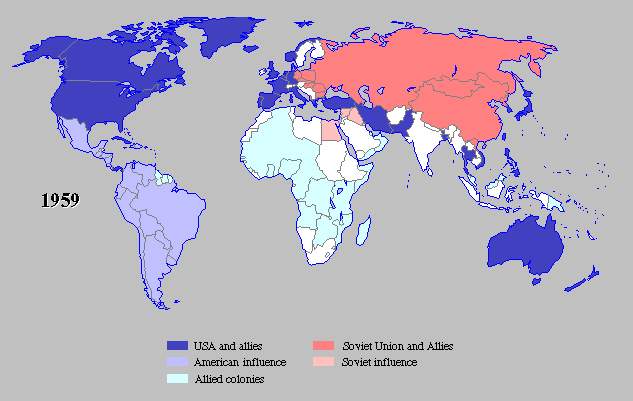 مصطلح مناطق النفوذ - ماهي دول النفوذ الثقافية و الاخرى Mapcoldwarnation1959