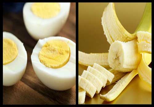 Eggs Banana-Jpg777 اكل الموز مع البيض - اضرار تناول ثمرة الموز مع البيض تميمة حسام