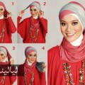 بالصور 5 طرق لفات حجاب بسيطة وعصرية 856698 شكلك فى الحجاب زى الاميرات - لف الحجاب للمناسبات عايشه عمري